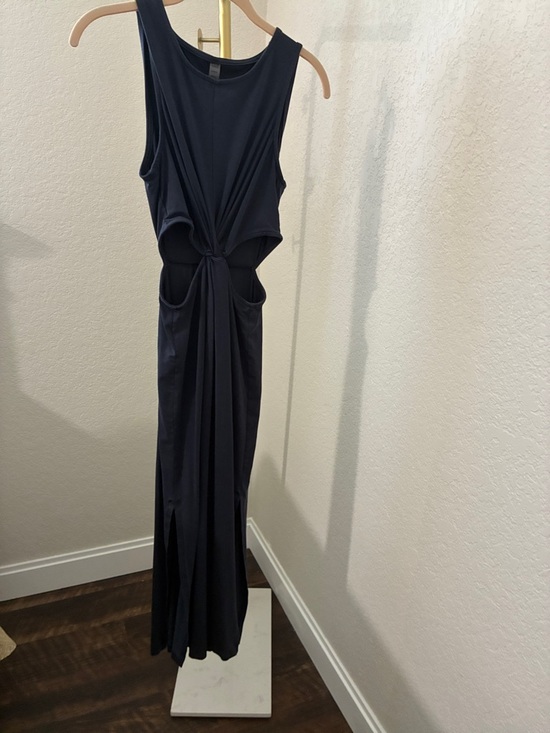 Beyond Yoga Dresses & Skirts - Beyond Yoga Navy Twist-yFront Midi Dress